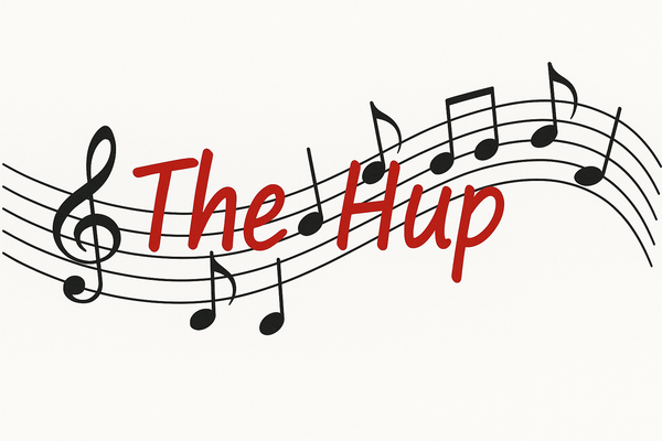 just have one line of music notes and hae them kind of flowing 